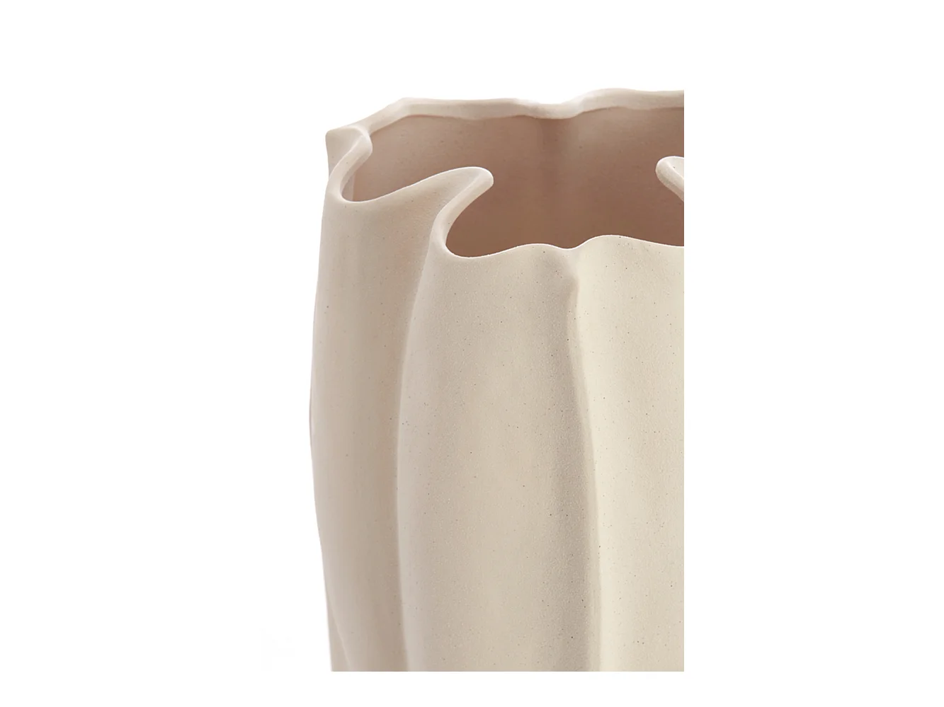 Vase SANGULI - 28x27,5x56cm - Blanc