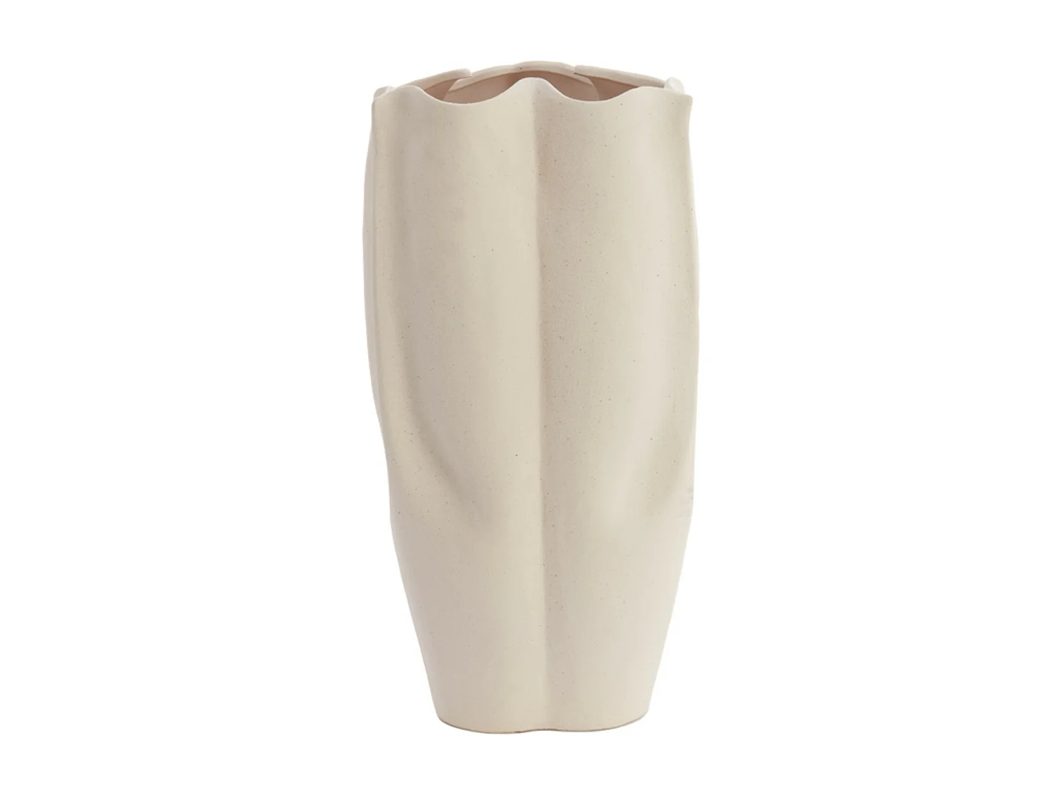 Vase SANGULI - 28x27,5x56cm - Blanc