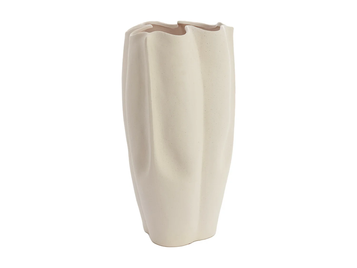 Vase SANGULI - 28x27,5x56cm - Blanc