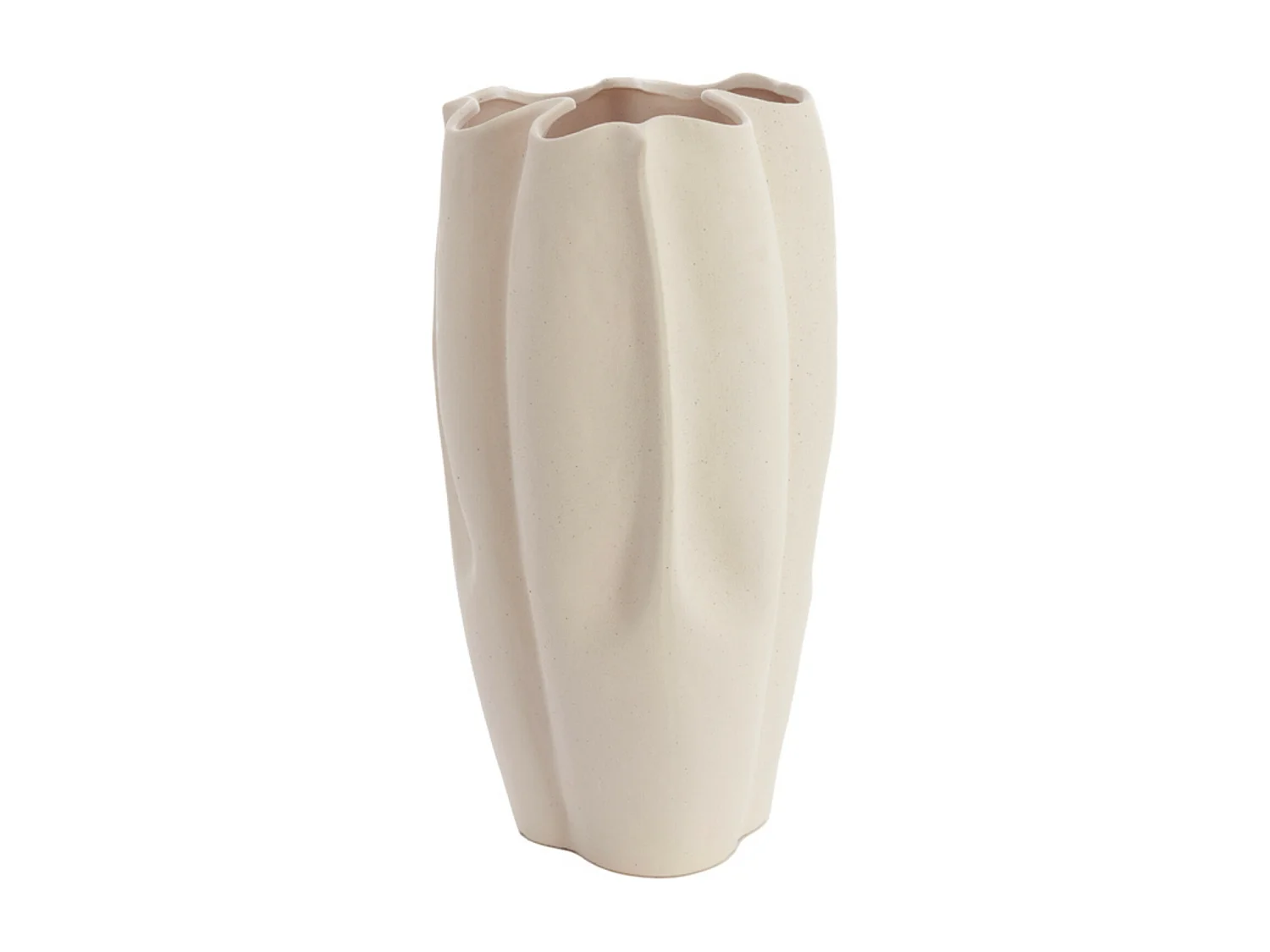 Vase SANGULI - 28x27,5x56cm - Blanc
