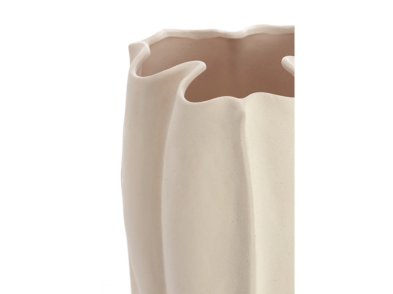 Vase SANGULI - 28x27,5x56cm - Blanc