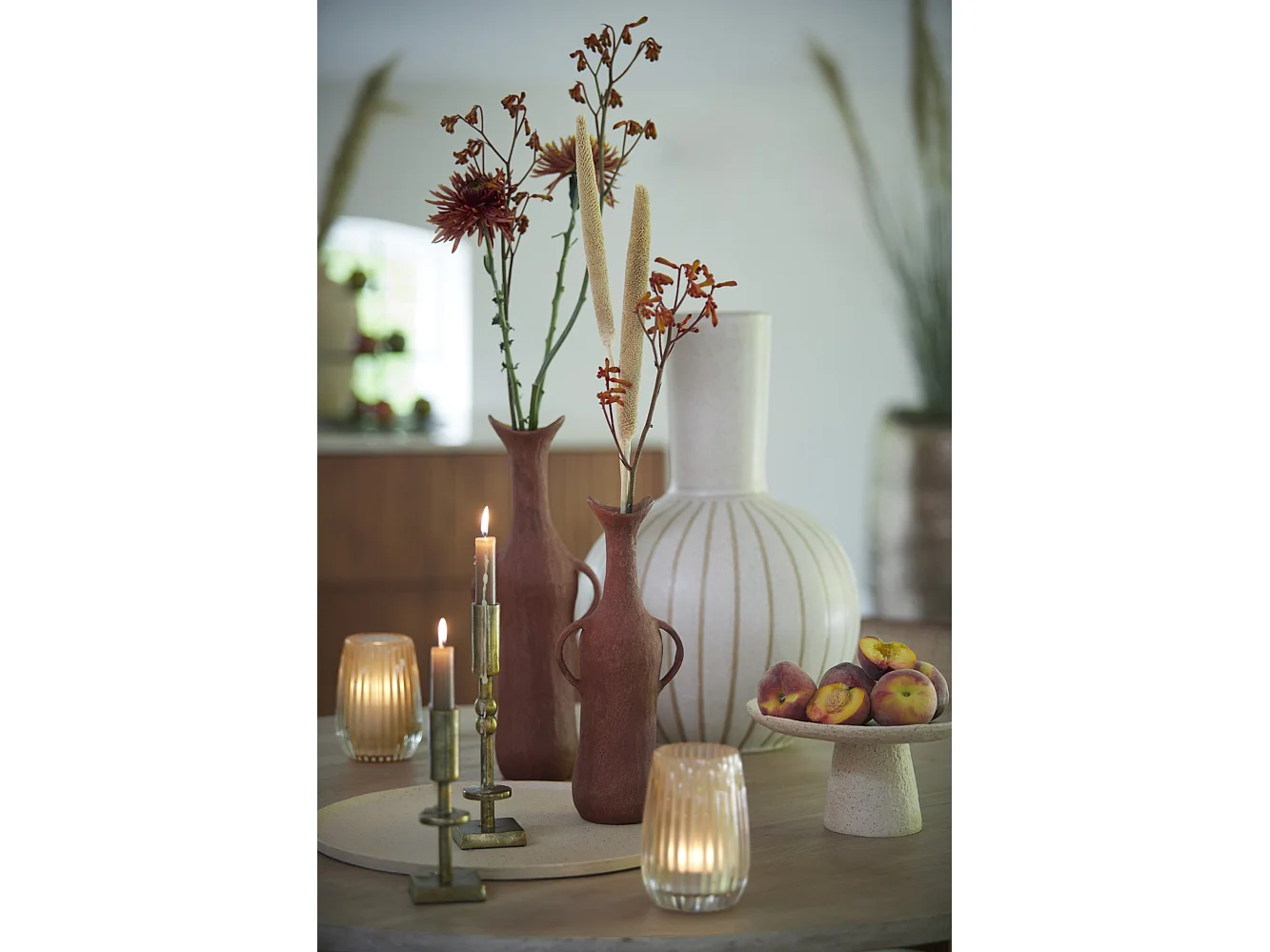 Vase ULLOA - Ø28,5x42cm - Marron