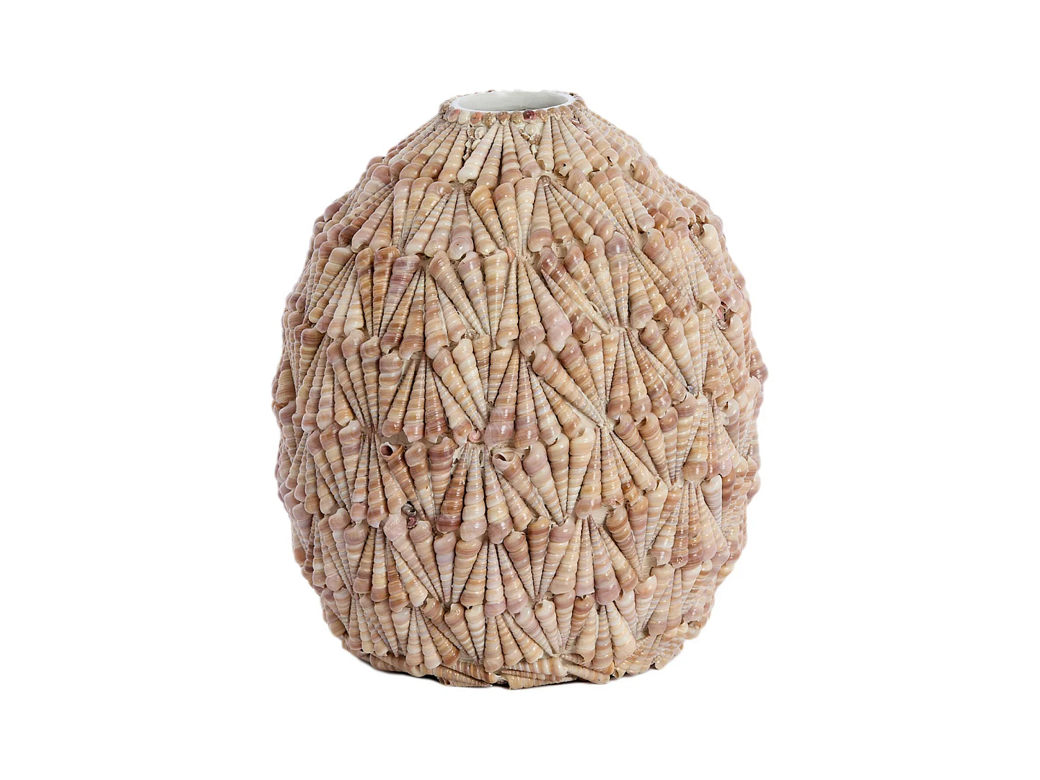 Vase SHELL - Ø33x37cm - Marron