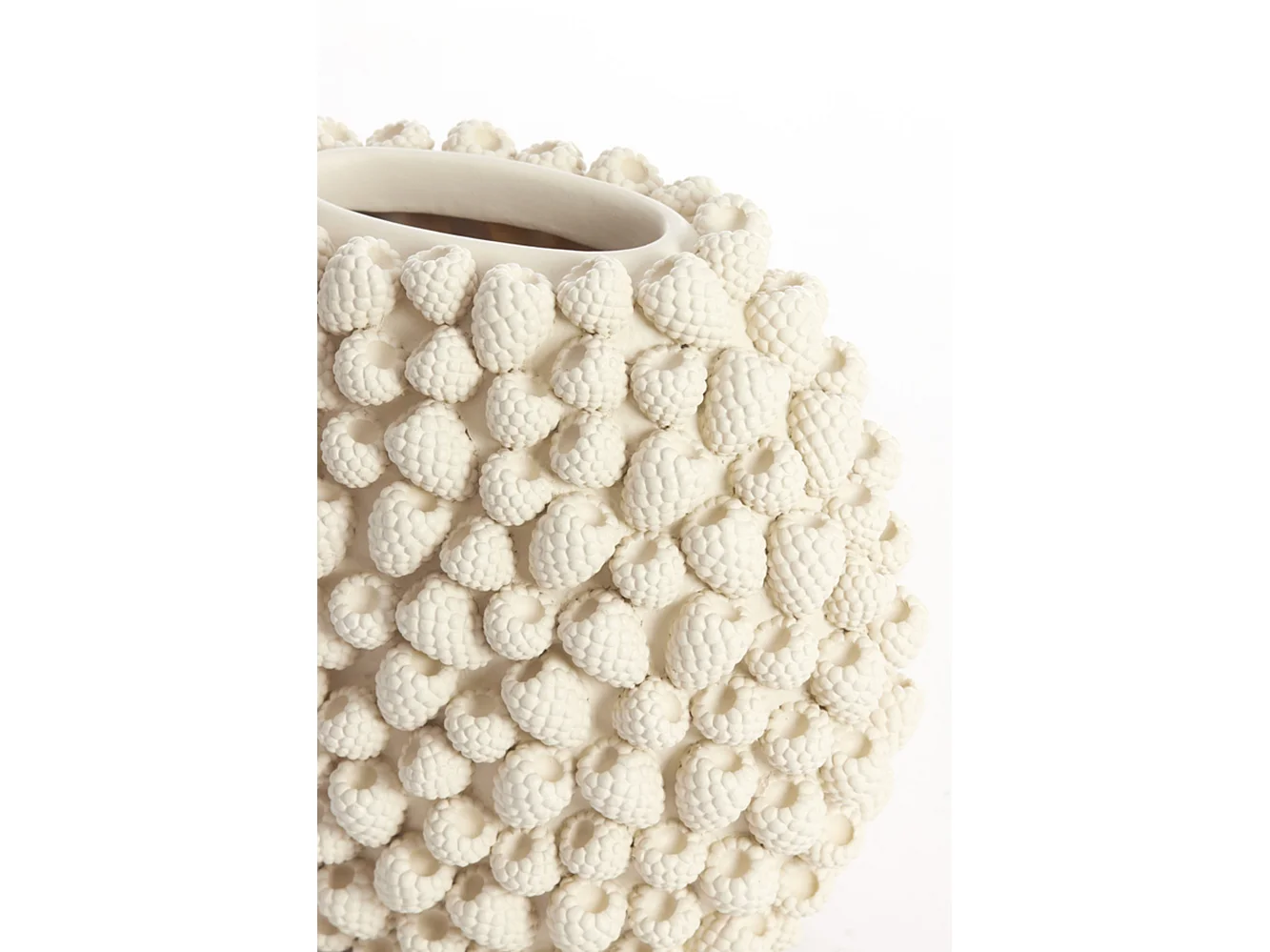 Vase HIMBEERE - 44,5x22x35cm - Weiß