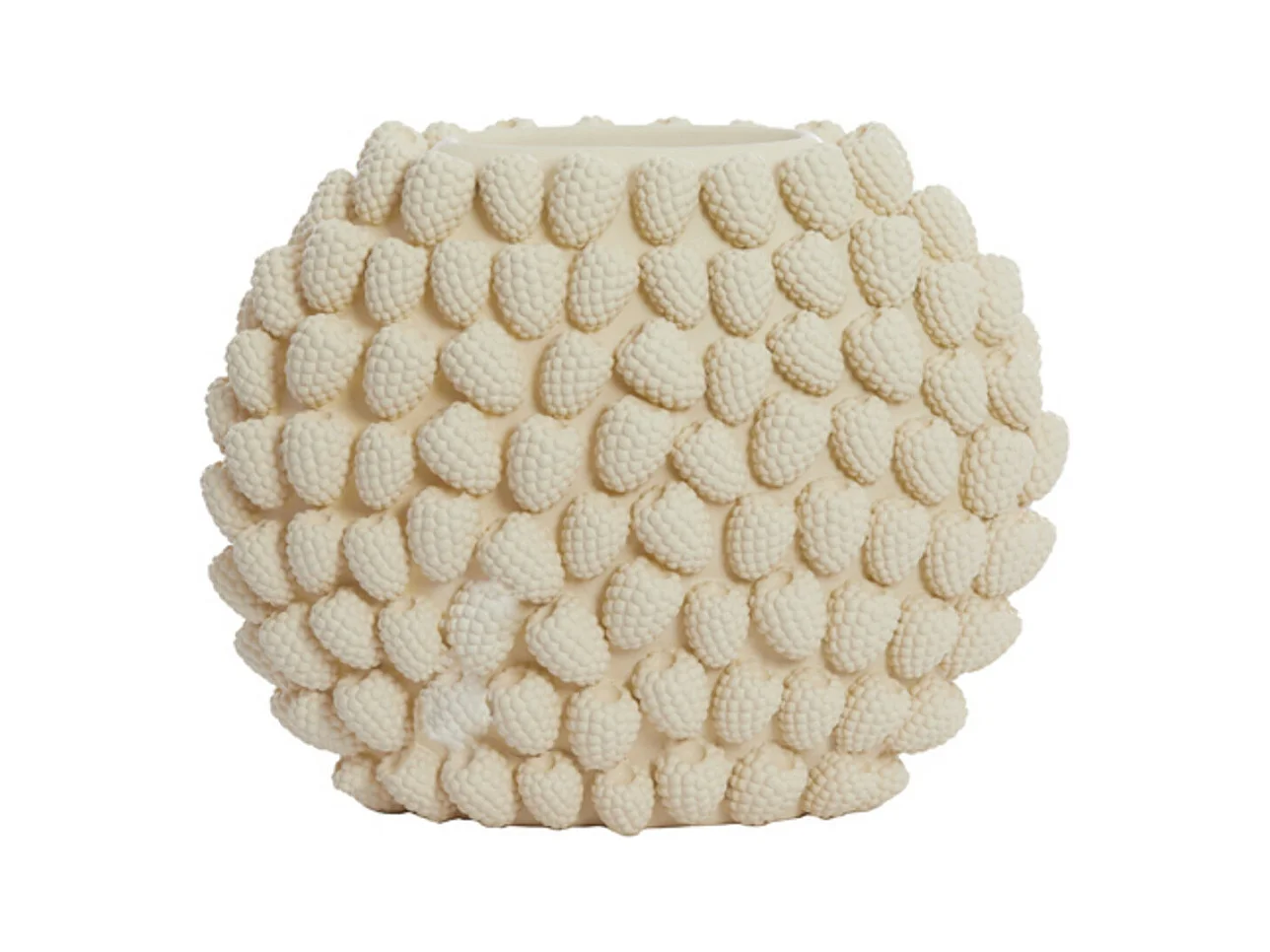 Vase FRAMBOISE - 44,5x22x35cm - Blanc
