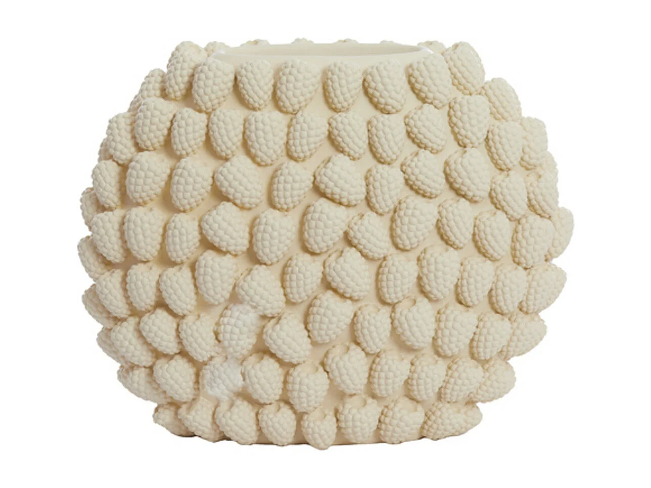 Vase FRAMBOISE - 44,5x22x35cm - Blanc