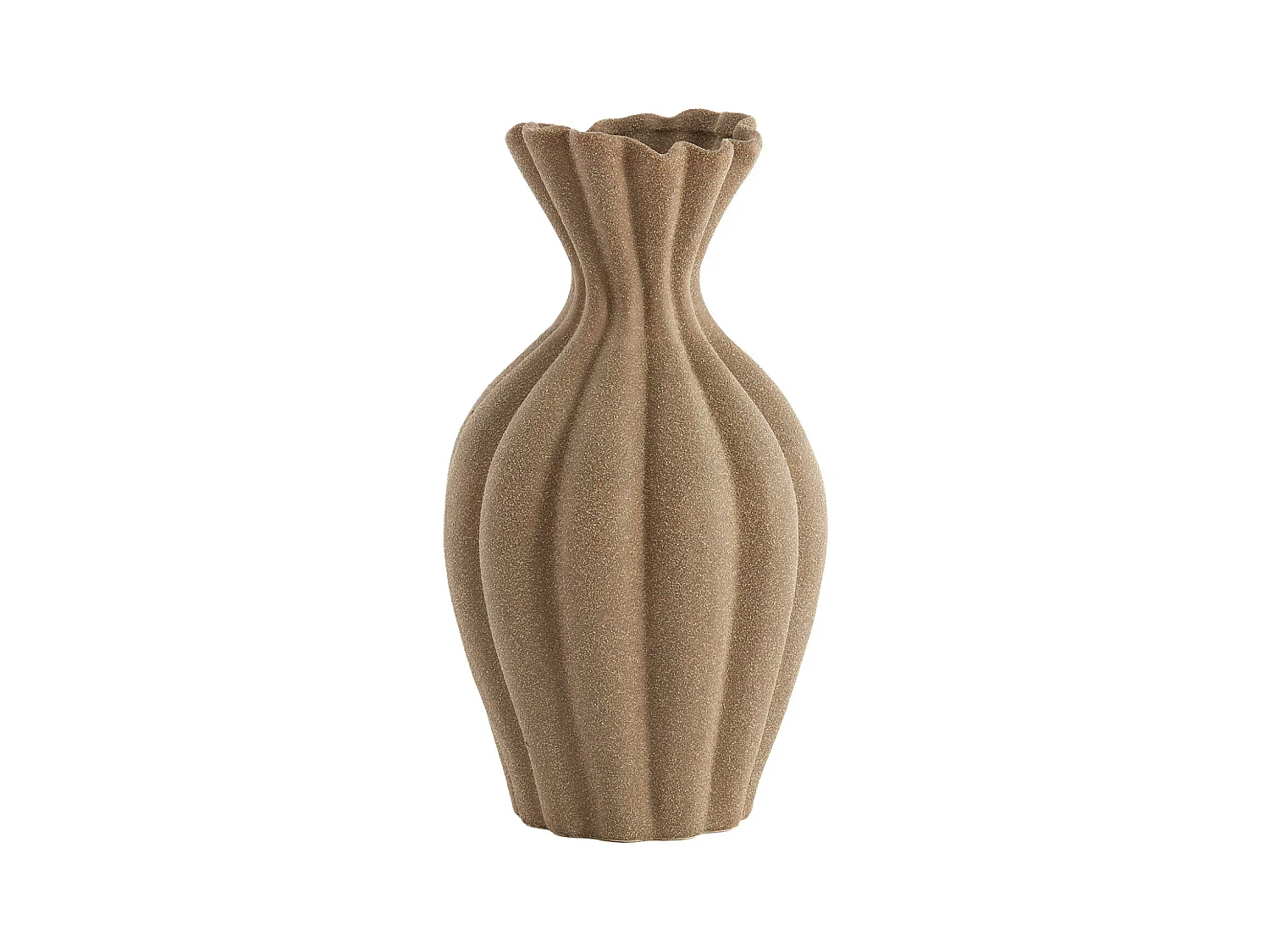Vase SILLIAN - Ø21,5x40,5cm - Marron