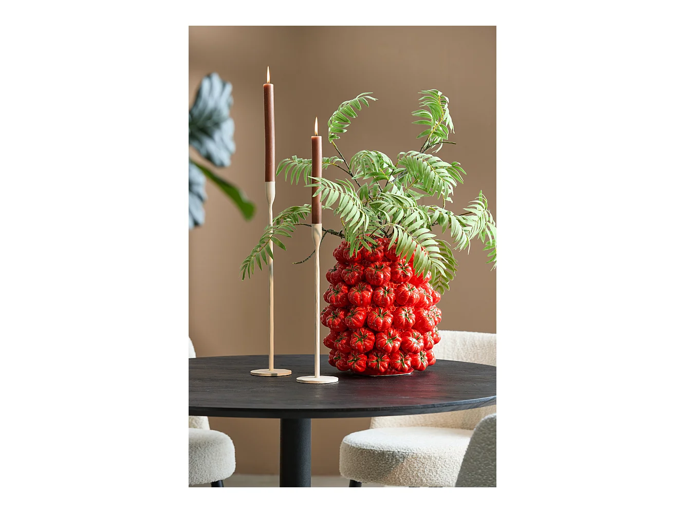 Vase TAMINA - 34x33x37cm - Rouge