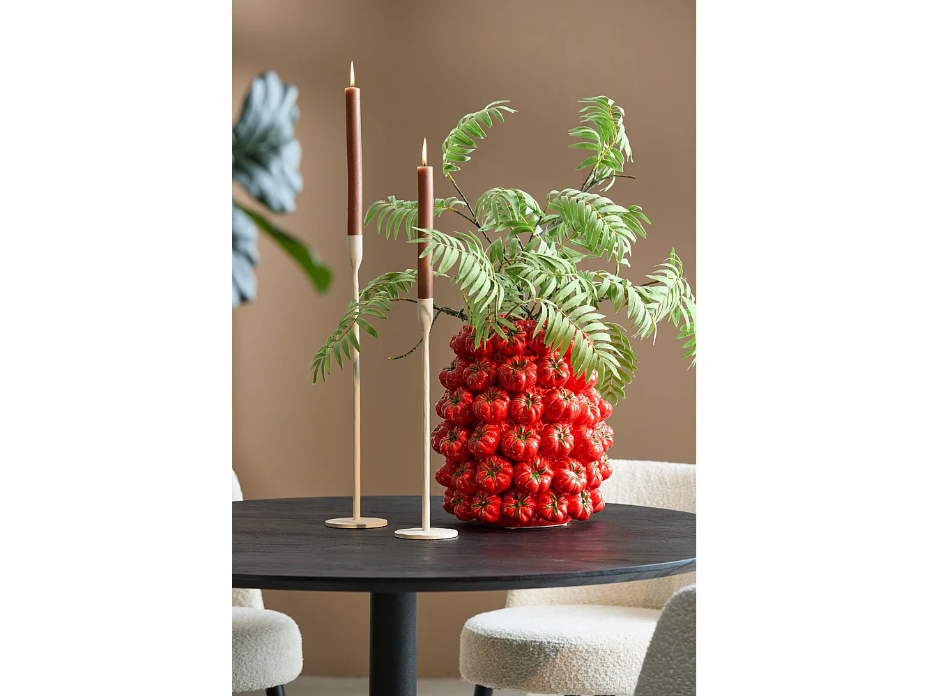 Vase TAMINA - 34x33x37cm - Rouge