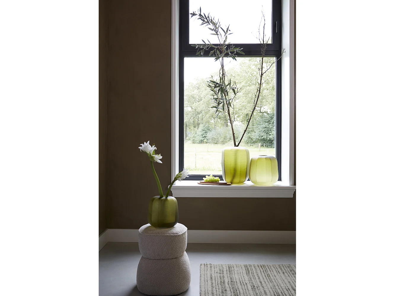 Vase PACENGO - Ø33x42cm - Jaune