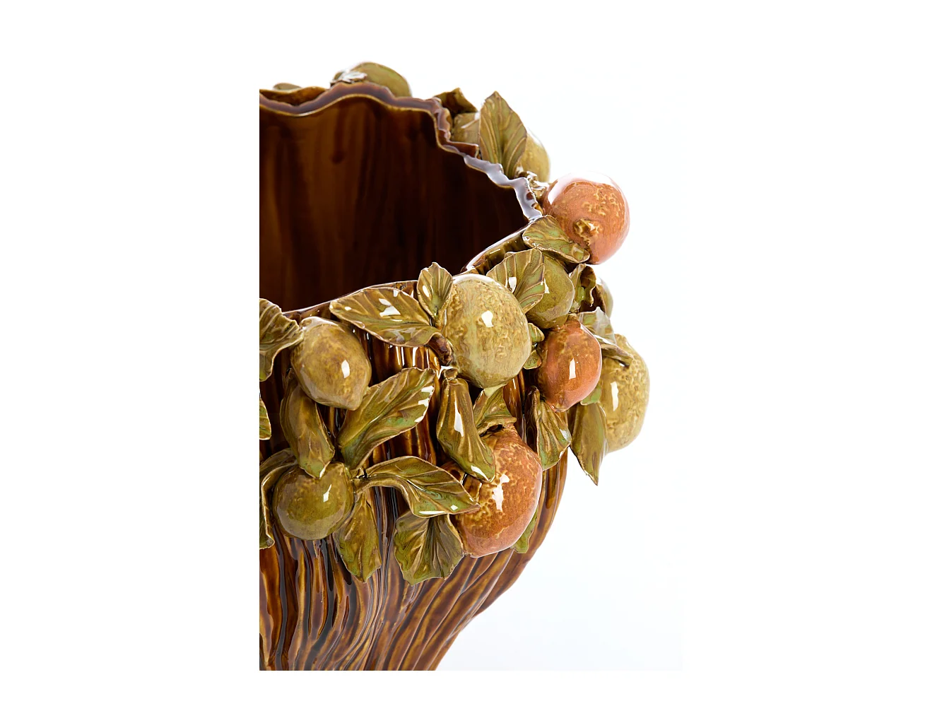 Vase LEMONI - Ø38x33cm - Marron