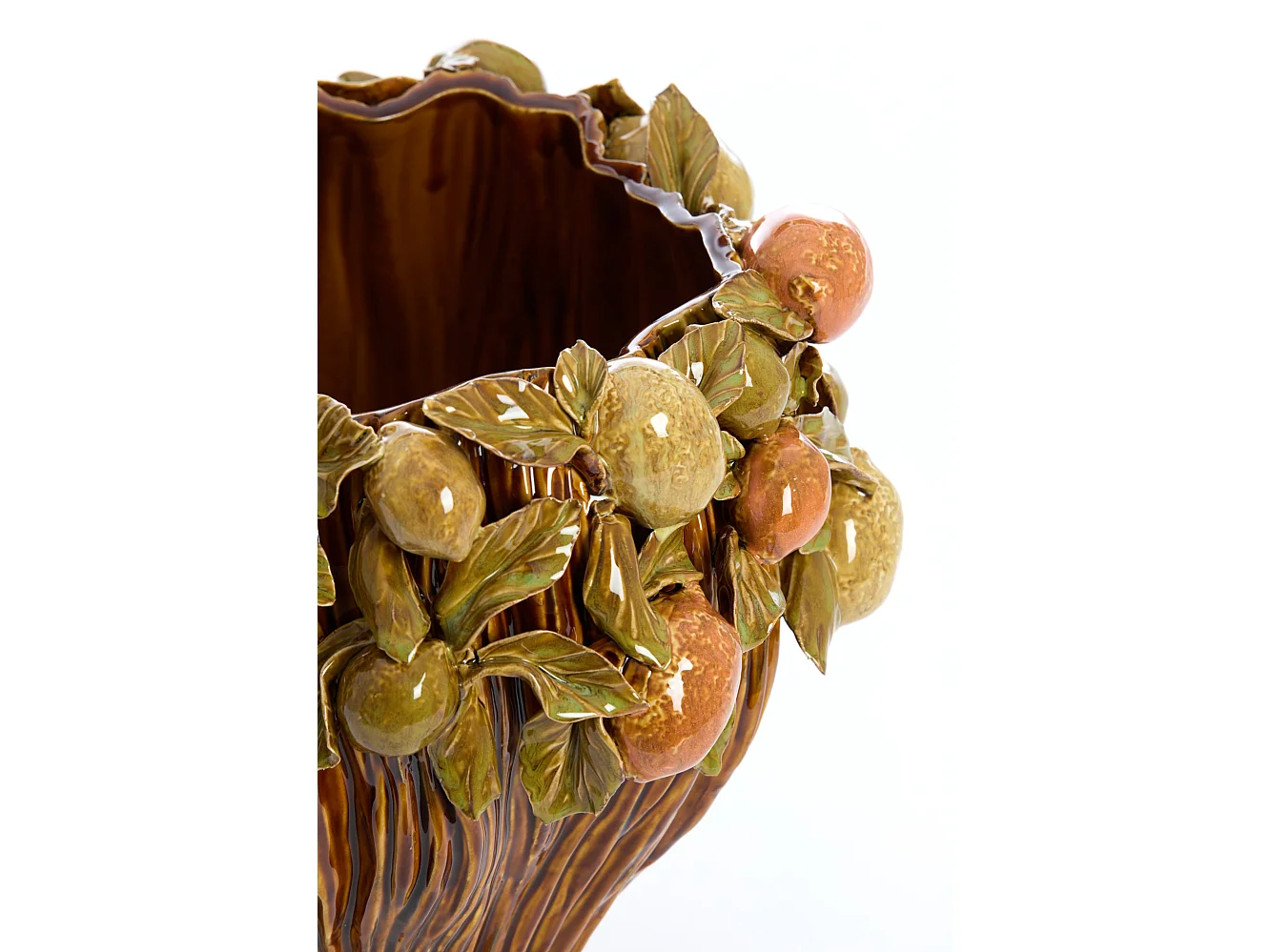 Vase LEMONI - Ø38x33cm - Marron