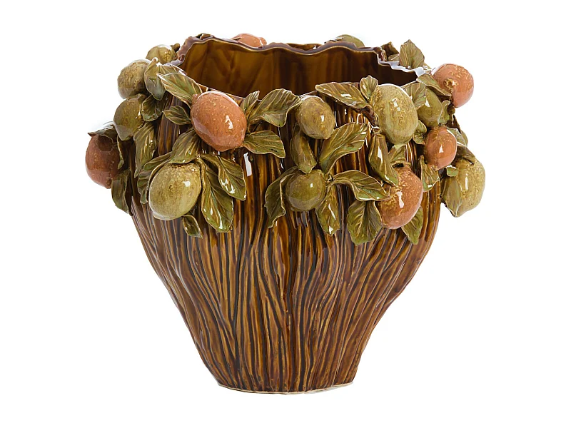 Vase LEMONI - Ø38x33cm - Marron