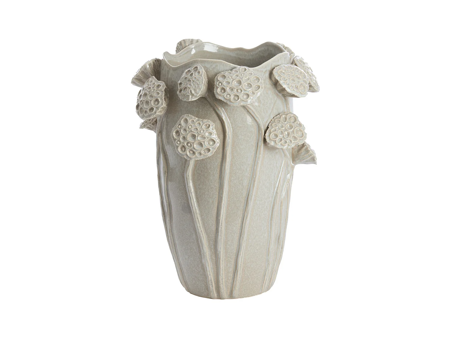 Vase LAVCI - 27,5x25,5x35cm - Gris
