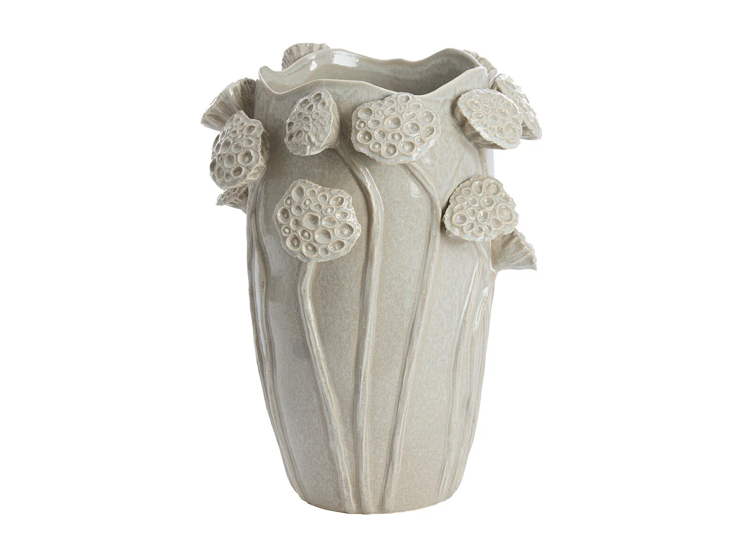 Vase LAVCI - 27,5x25,5x35cm - Gris