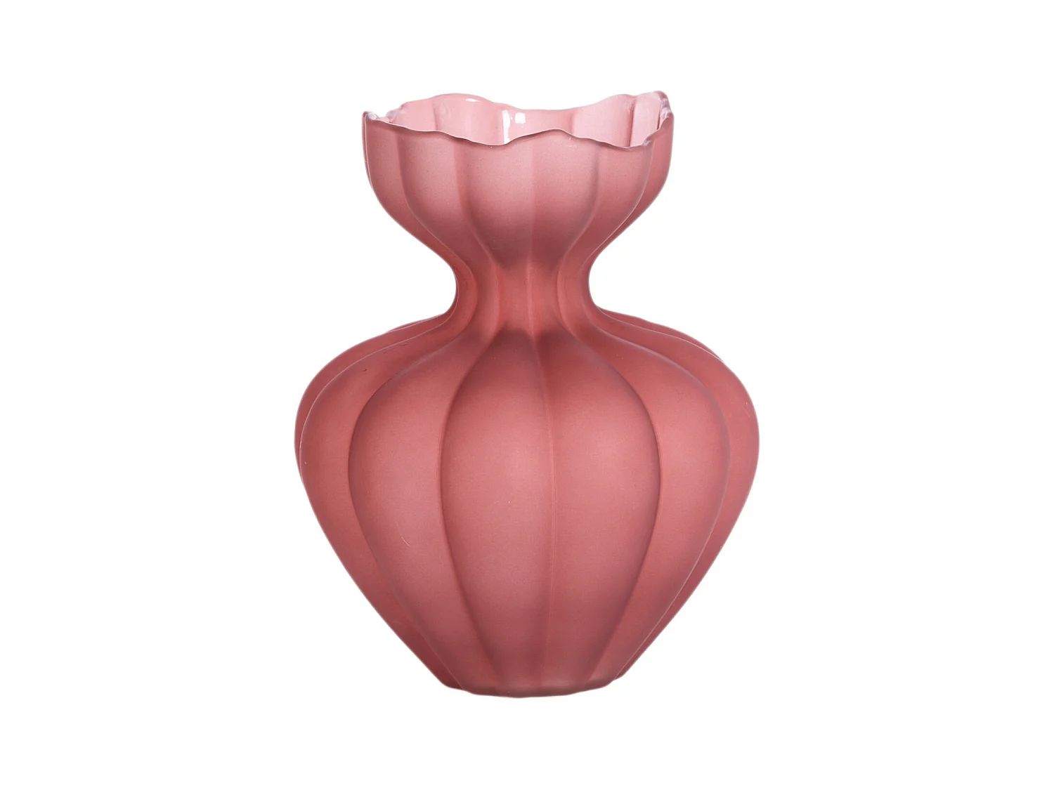 Vase VARENNA - Ø26x32cm - Rouge