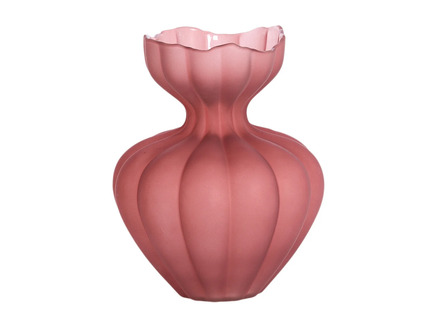 Vase VARENNA - Ø26x32cm - Rouge