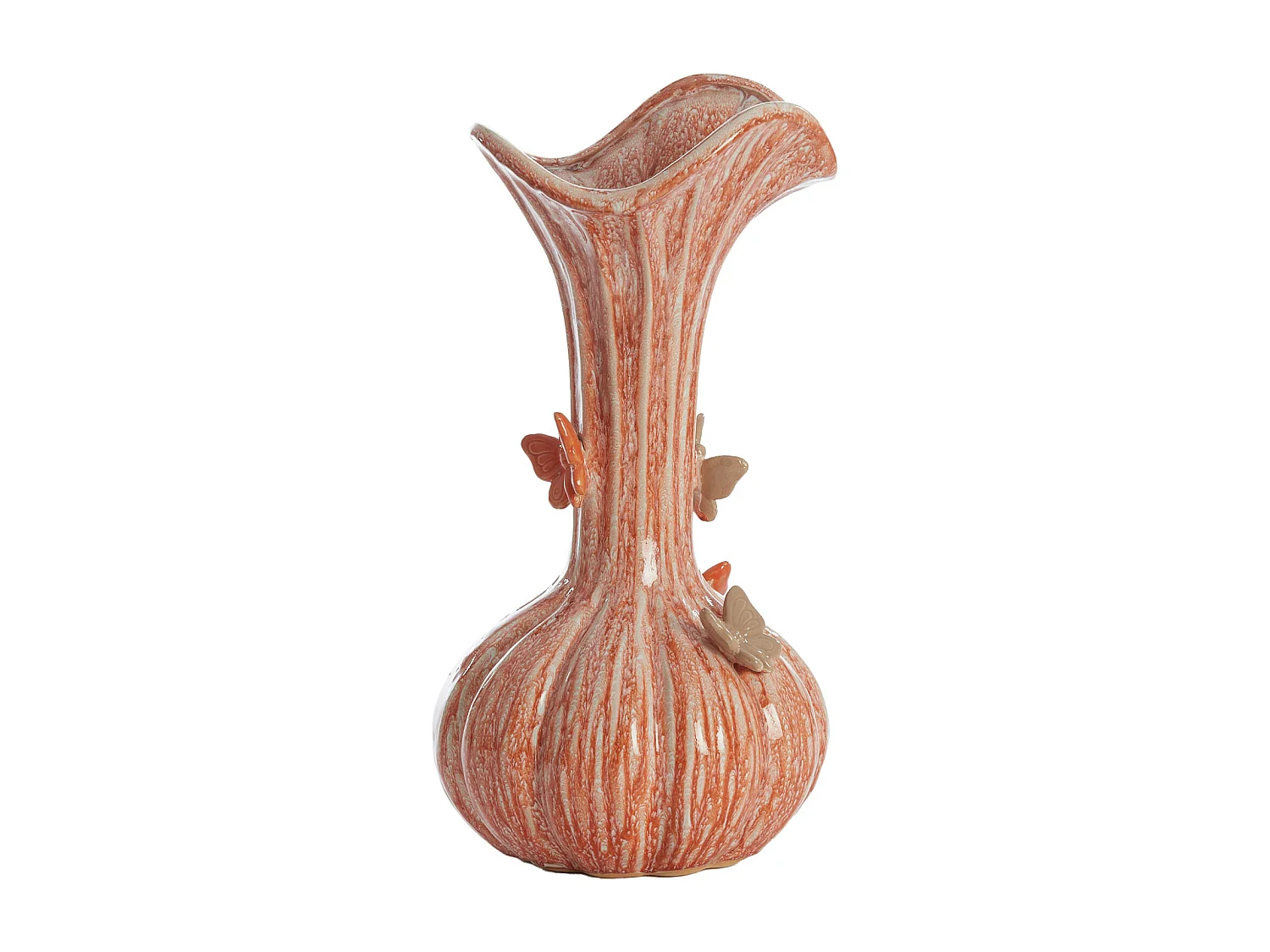 Vase PAPILLON - Ø23x44cm - Orange