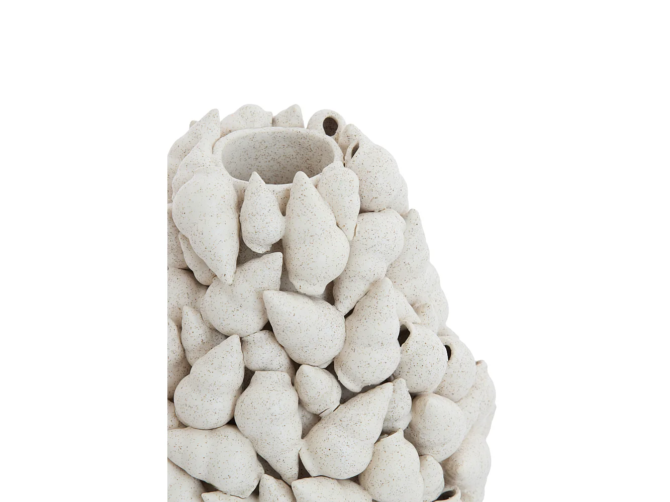 Vase GEORGIA - Ø19x22cm - Blanc