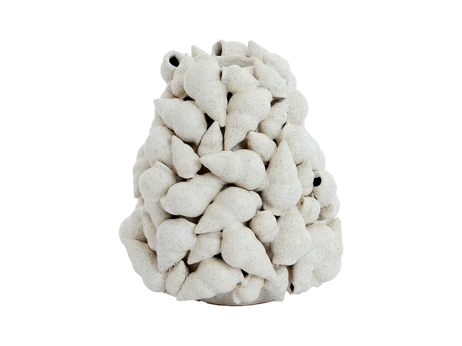 Vase GEORGIA - Ø19x22cm - Blanc