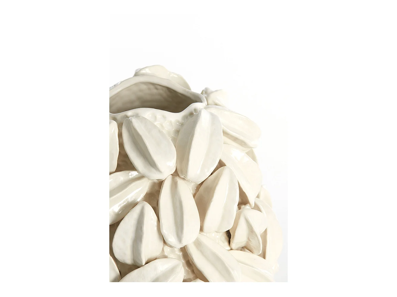 Vase CARAMBOLA - 32x31,5x36,5cm - Weiß