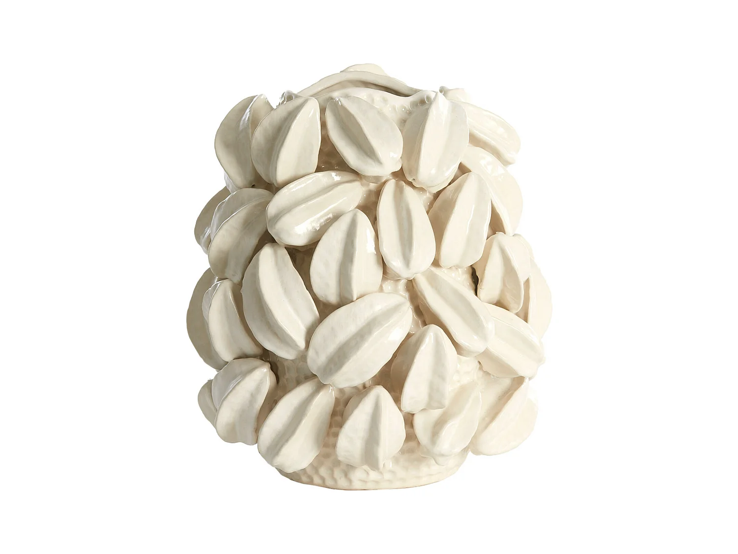 Vase CARAMBOLA - 32x31,5x36,5cm - Blanc
