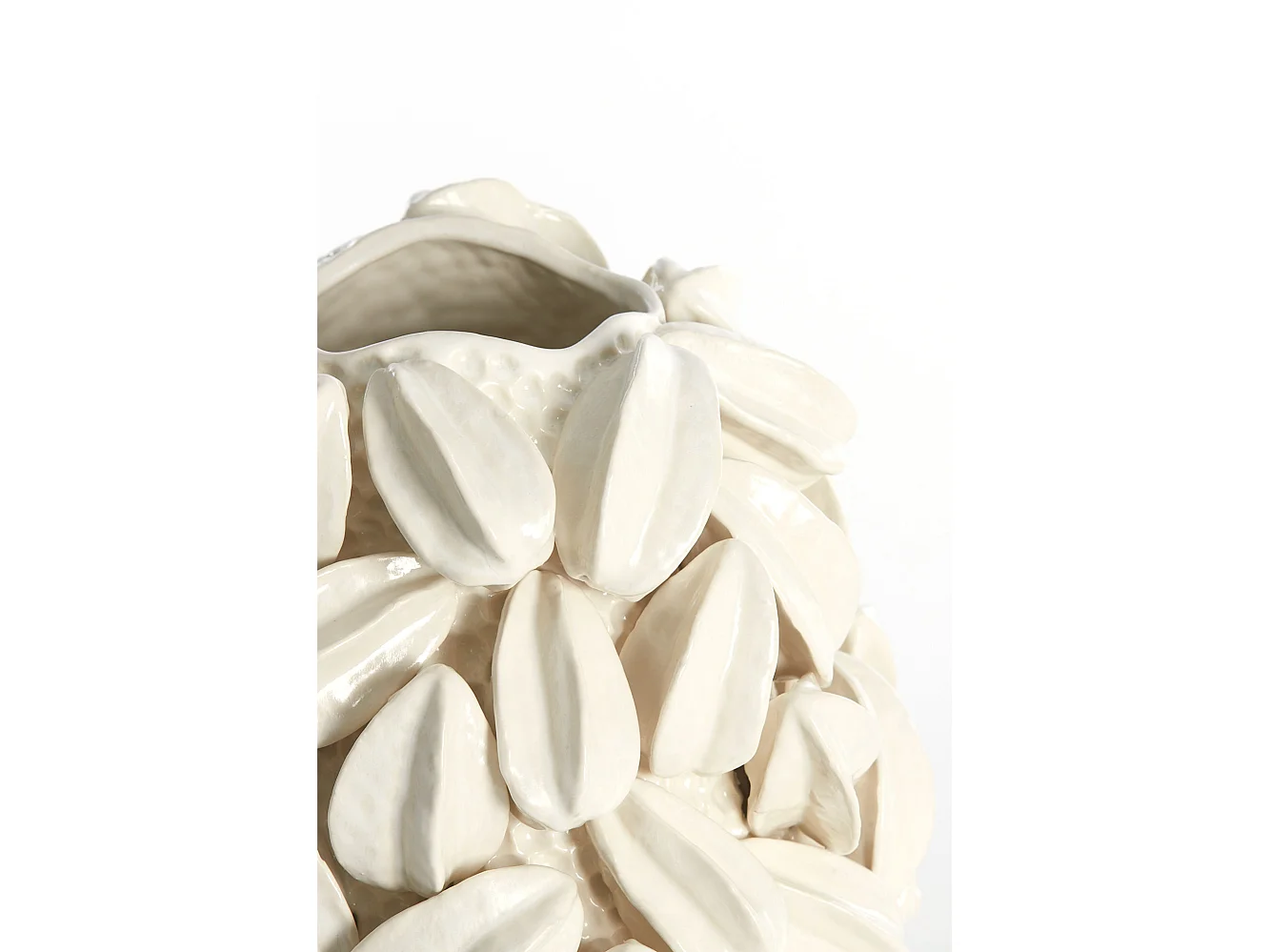 Vase CARAMBOLA - 32x31,5x36,5cm - Blanc