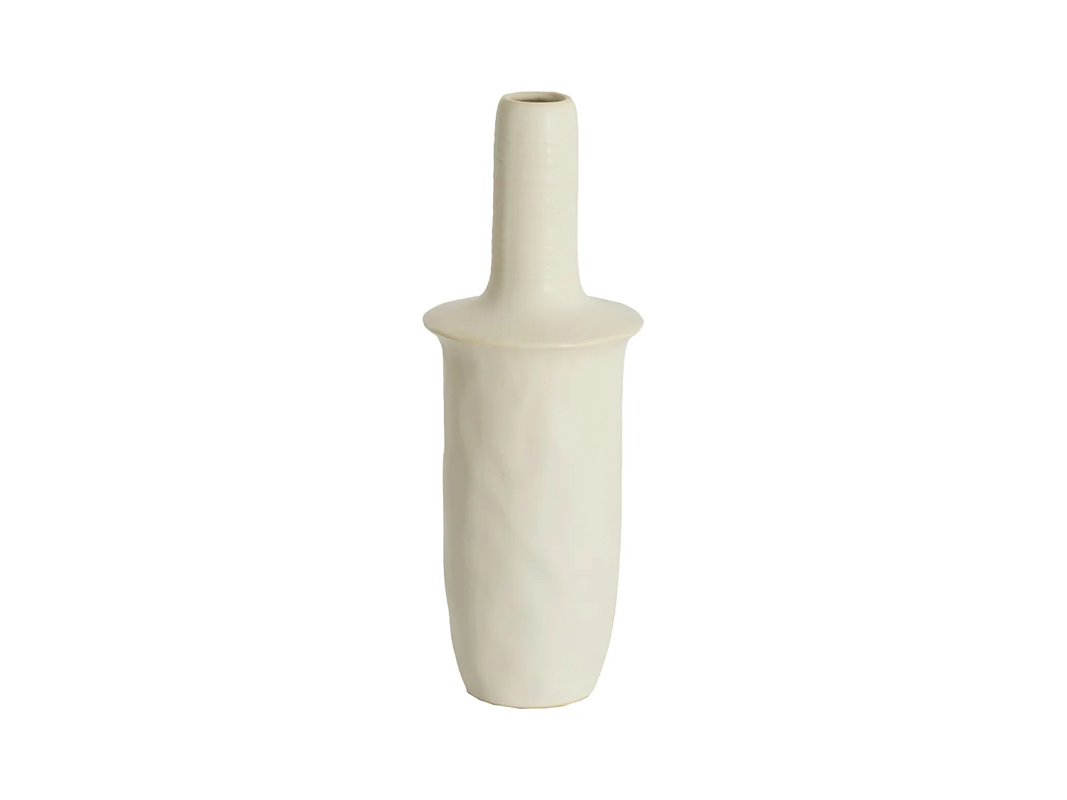 Vase SENNES - Ø17,5x48,5cm - Blanc