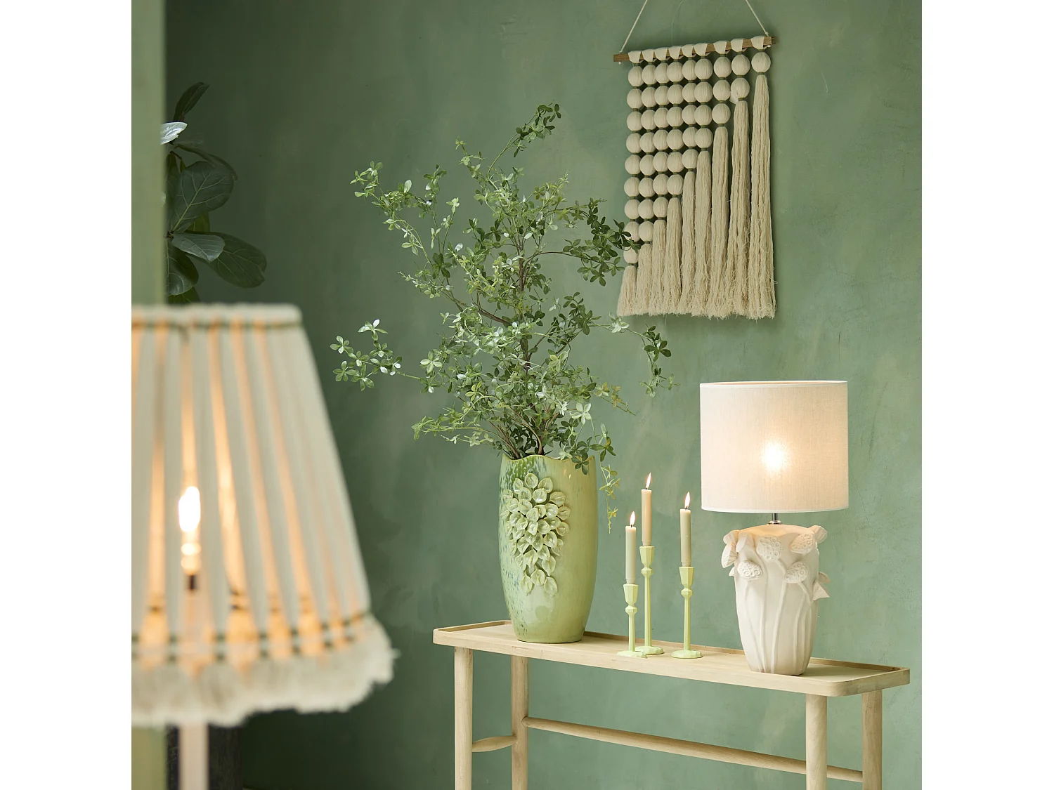 Vase AMIATA - 31,5x27x50cm - Vert