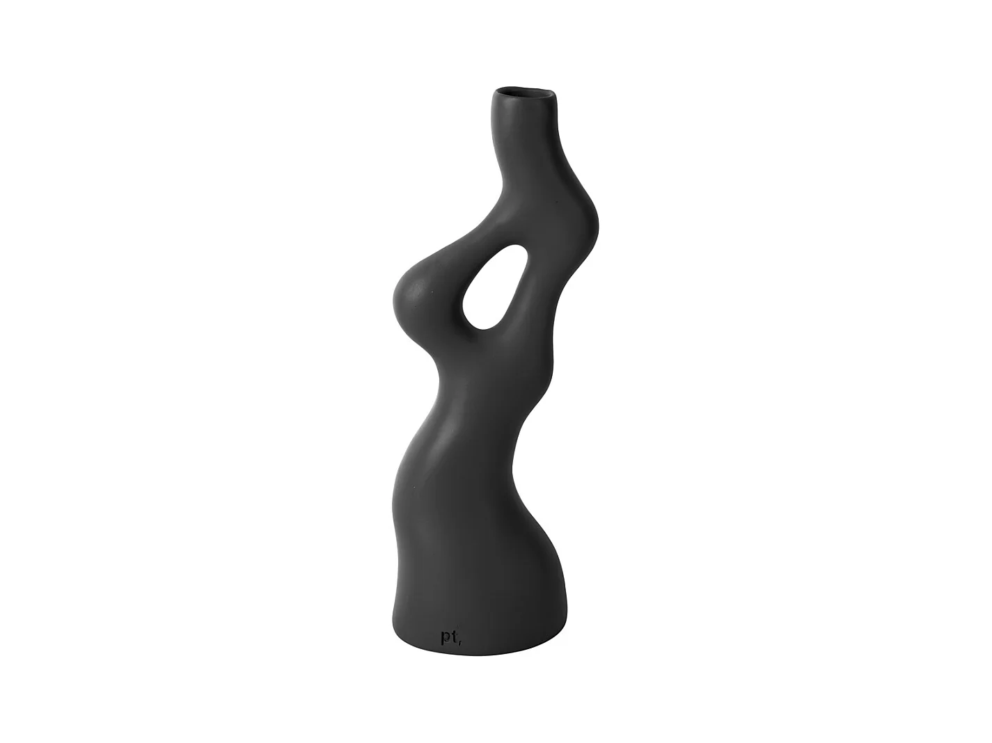 Vase Tourbillons Organiques - Noir