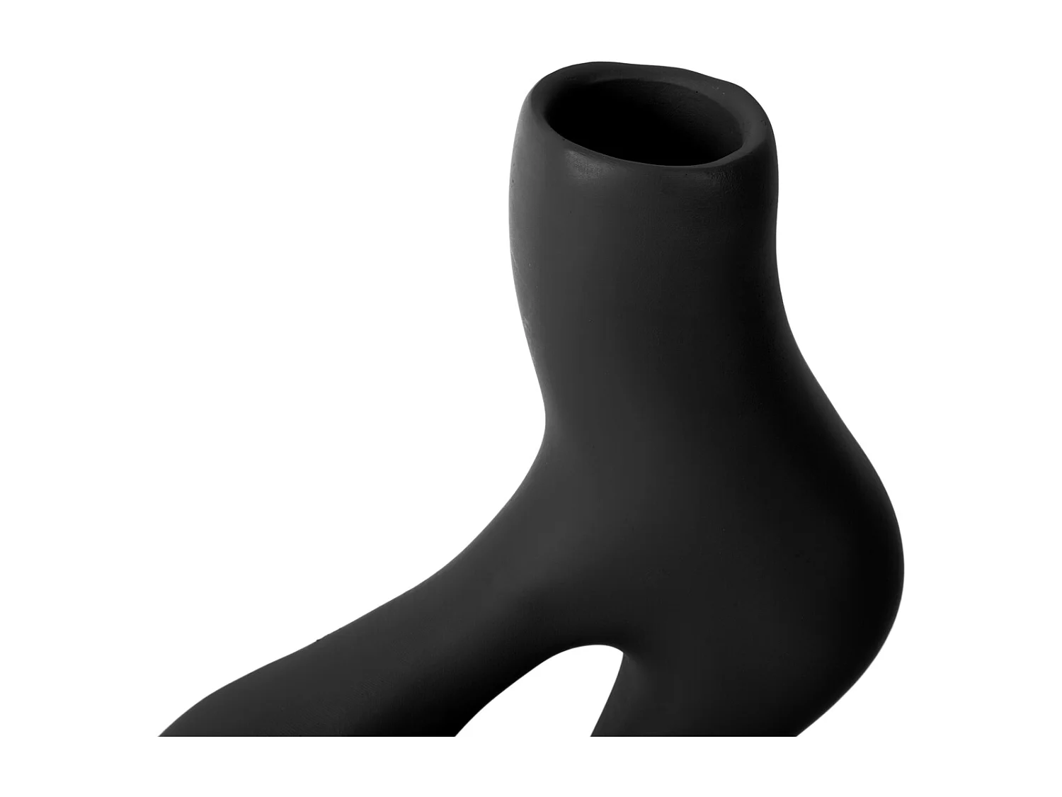 Vase Tourbillons Organiques - Noir