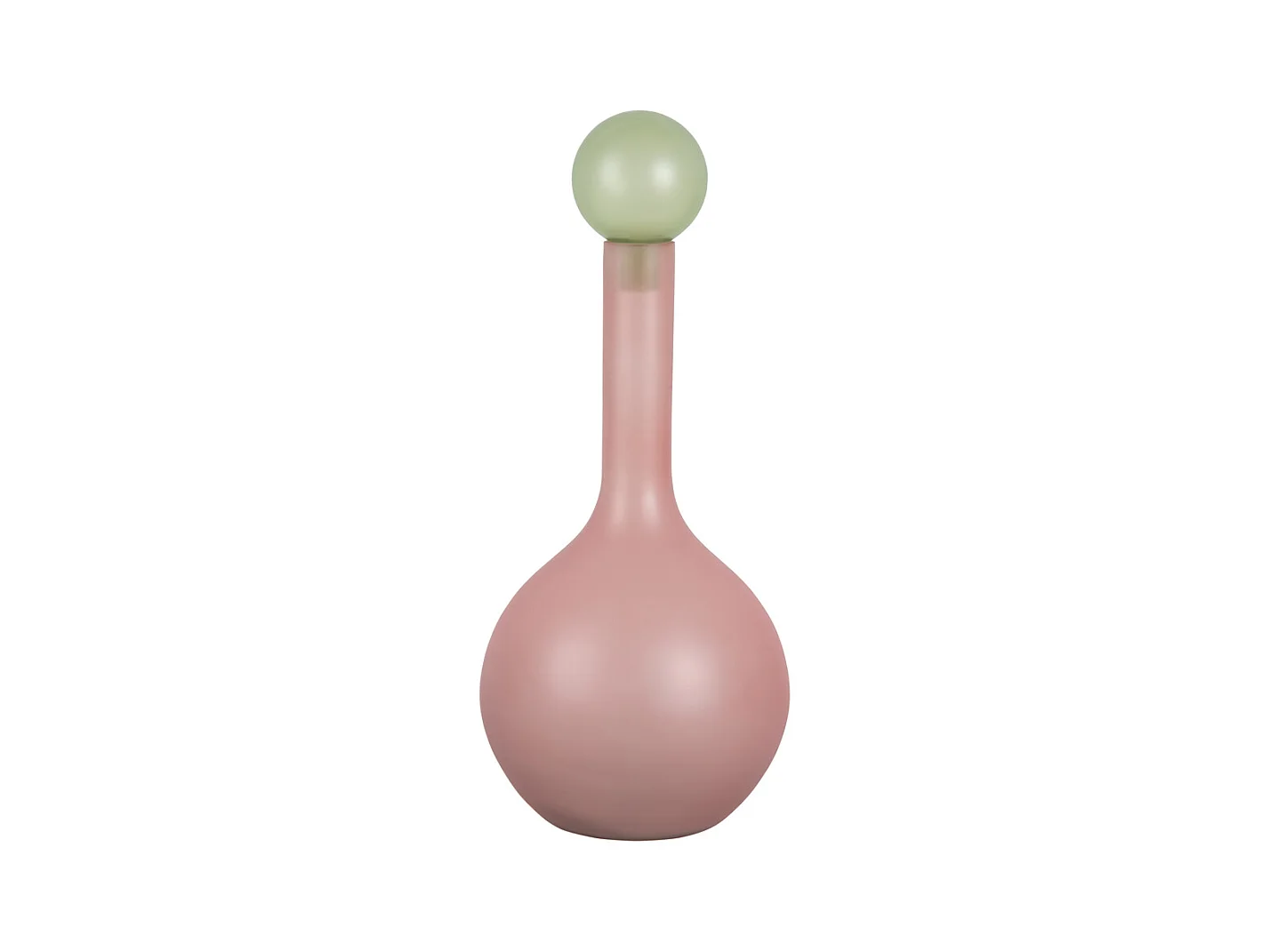 Vase Alegre Globo Grand - Rose tendre et vert tendre
