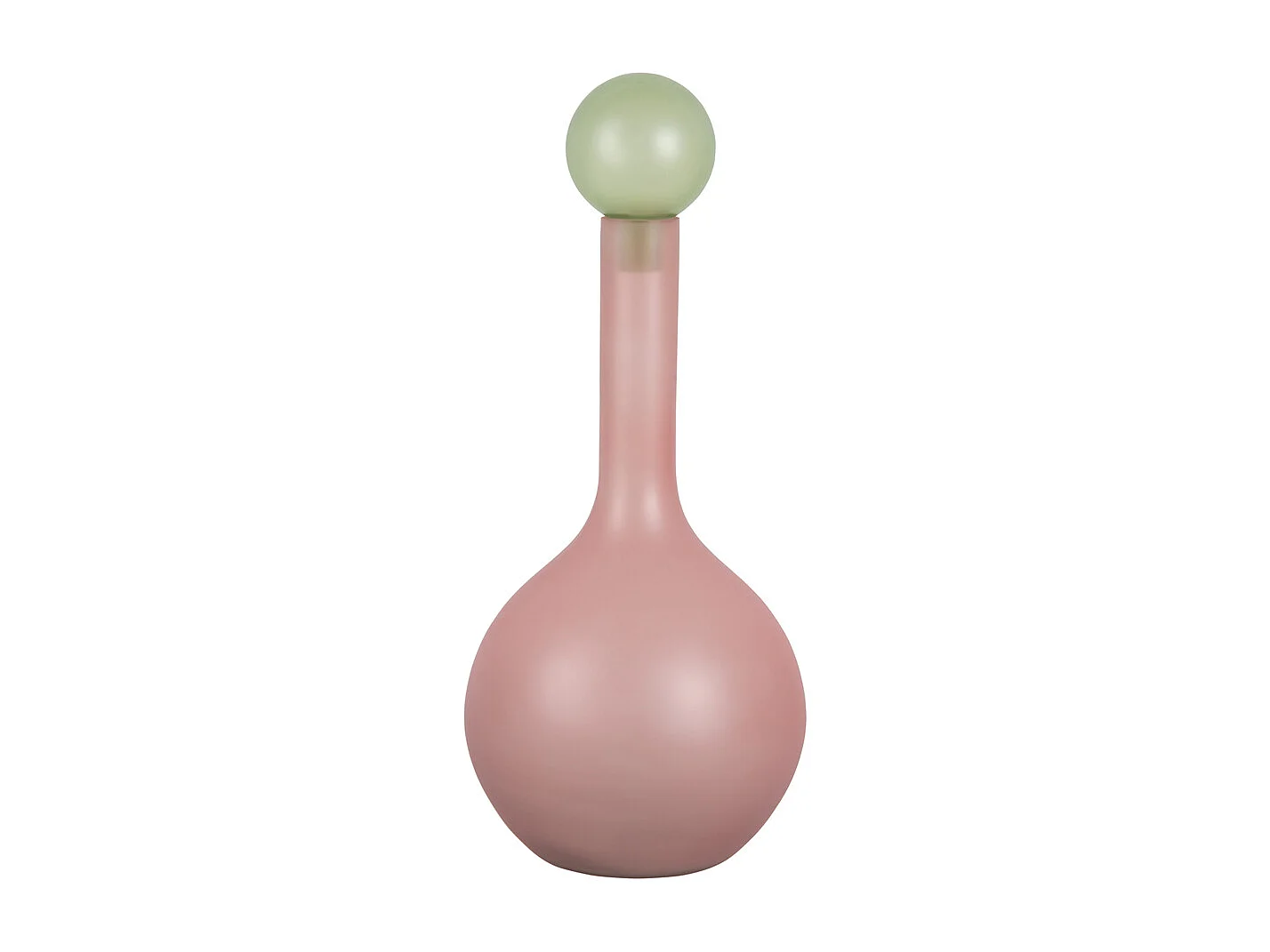 Vase Alegre Globo Grand - Rose tendre et vert tendre