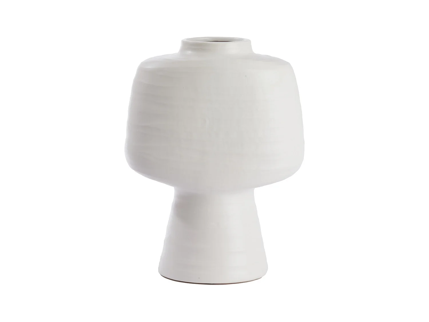 Vase GANDORO - 29,5x18x38,5cm - Blanc