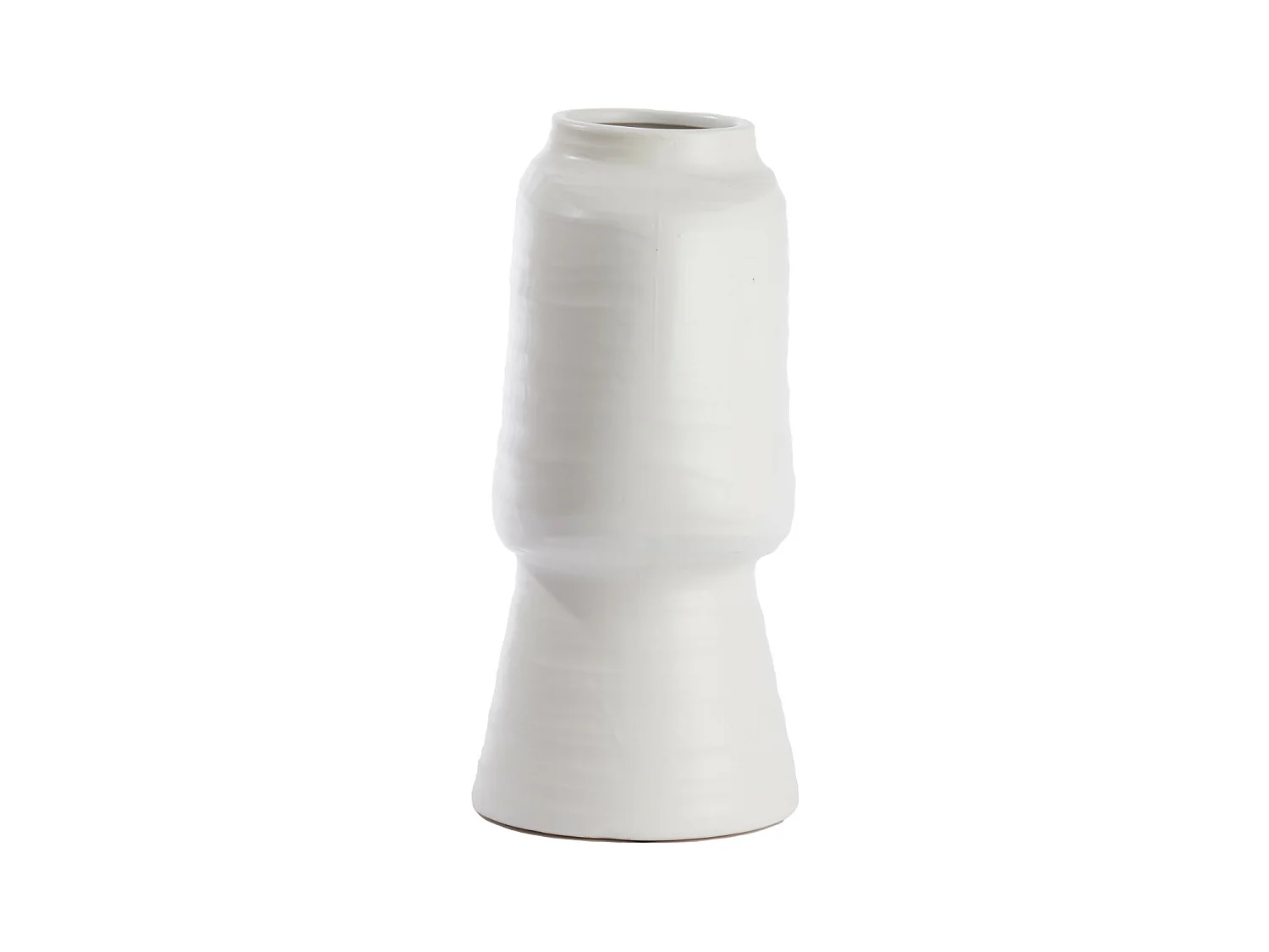 Vase GANDORO - 29,5x18x38,5cm - Blanc