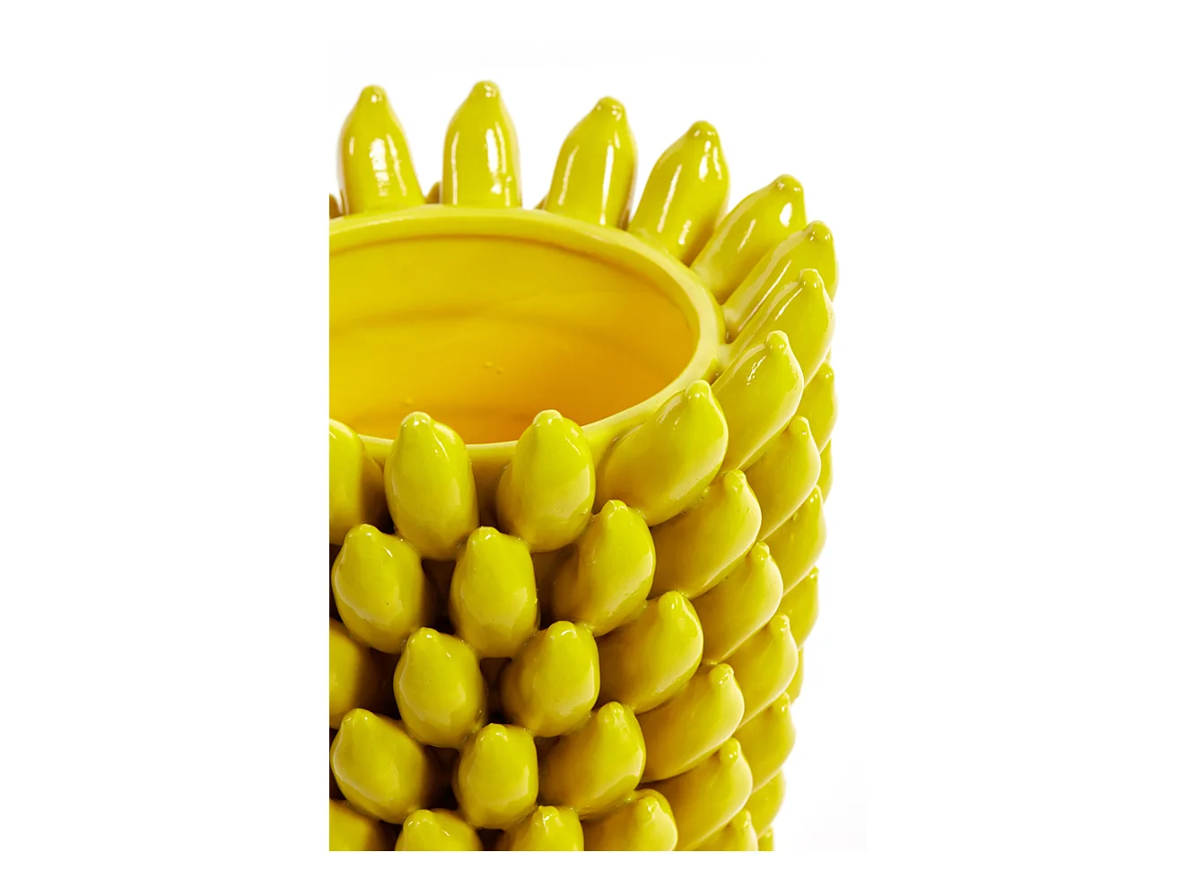 Vase ZITA - Ø25,5x34cm - Jaune
