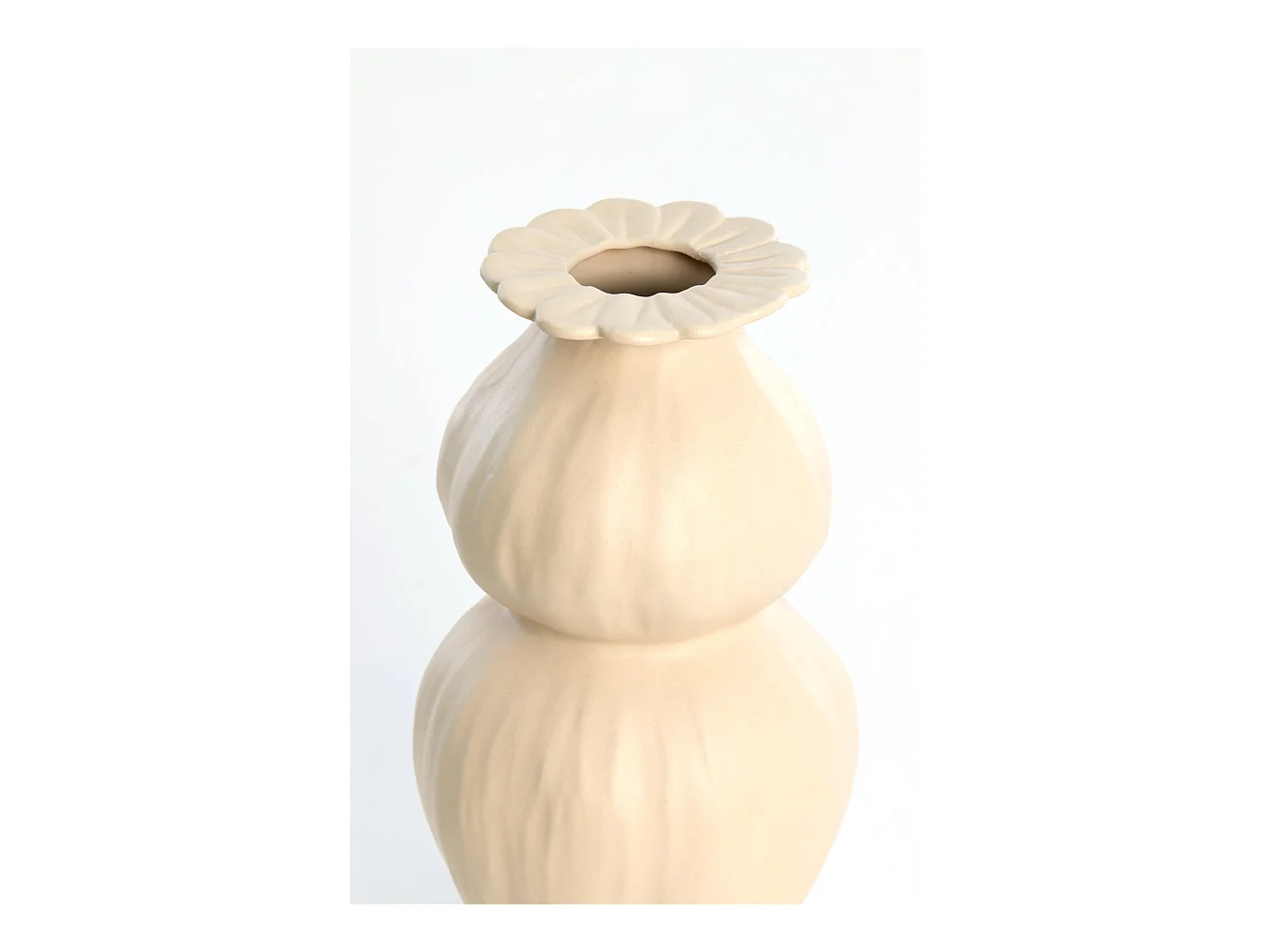 Vase REWA - Ø16x32cm - Blanc