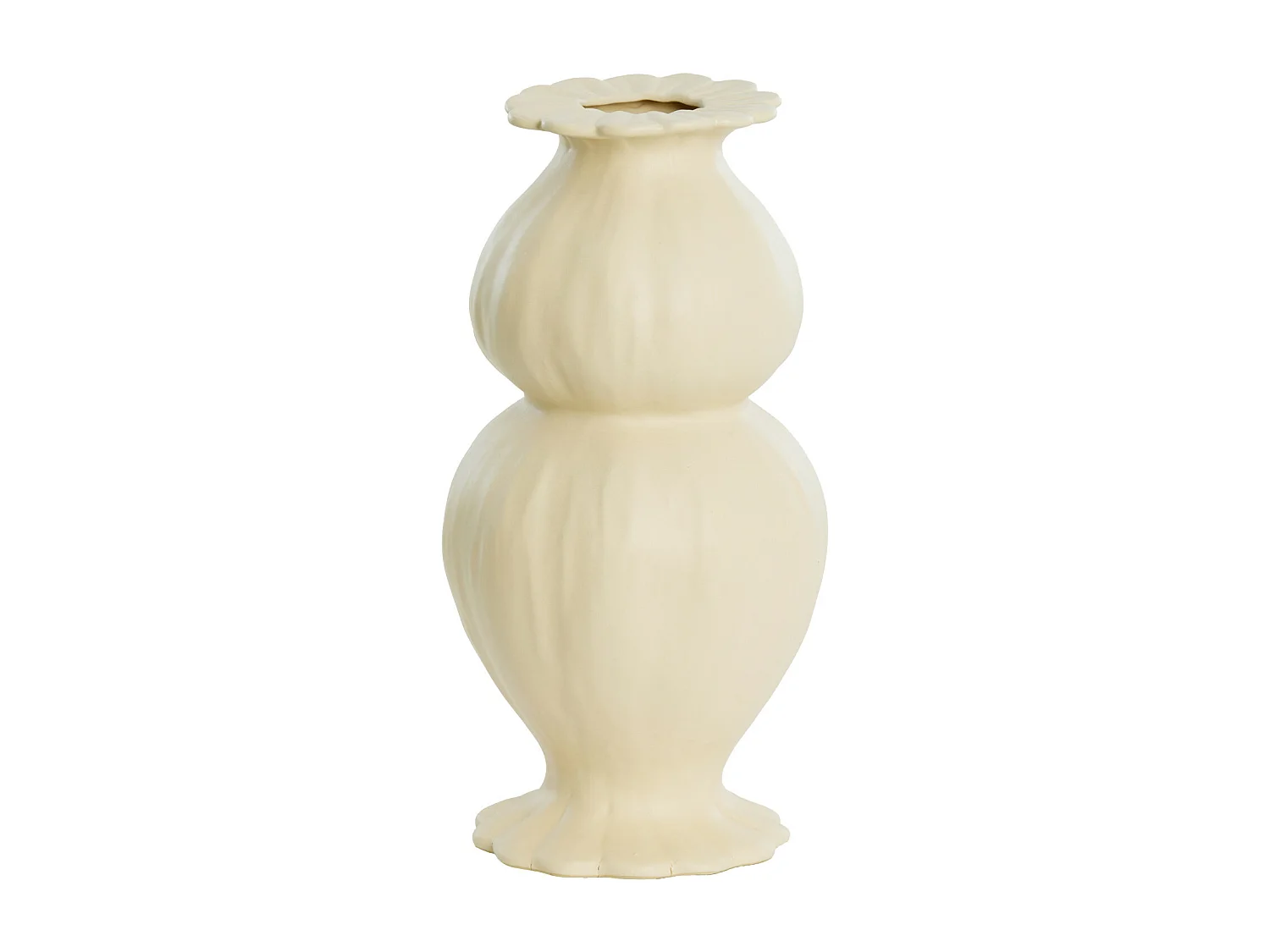 Vase REWA - Ø16x32cm - Blanc