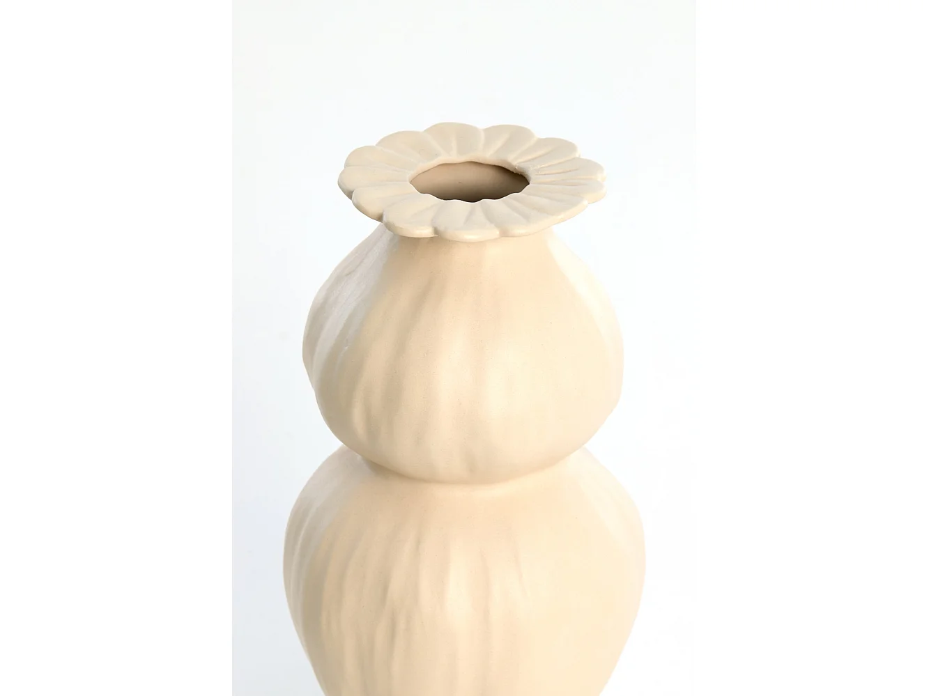 Vase REWA - Ø16x32cm - Blanc