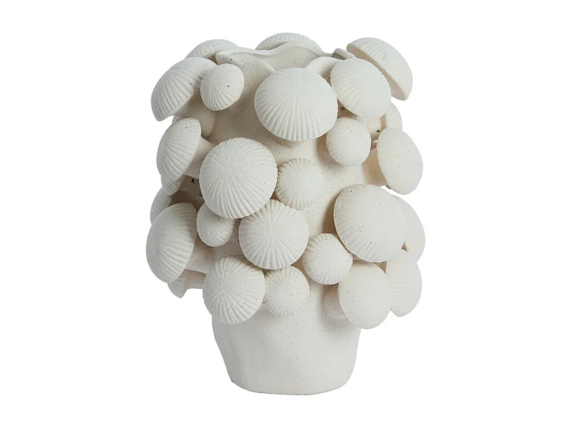 Vase PLENTZIA - 23,5x23x32cm - Blanc