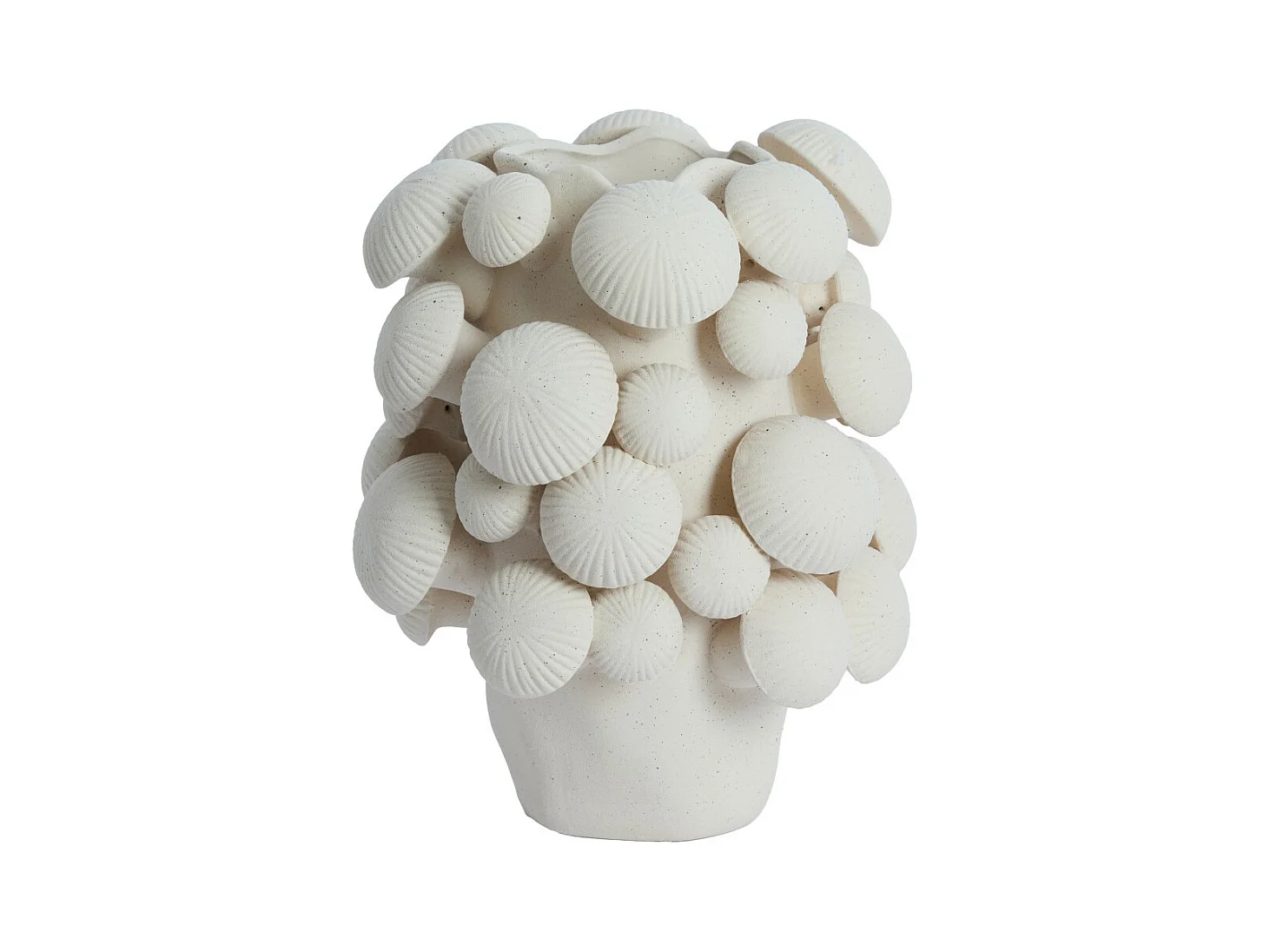 Vase PLENTZIA - 23,5x23x32cm - Blanc