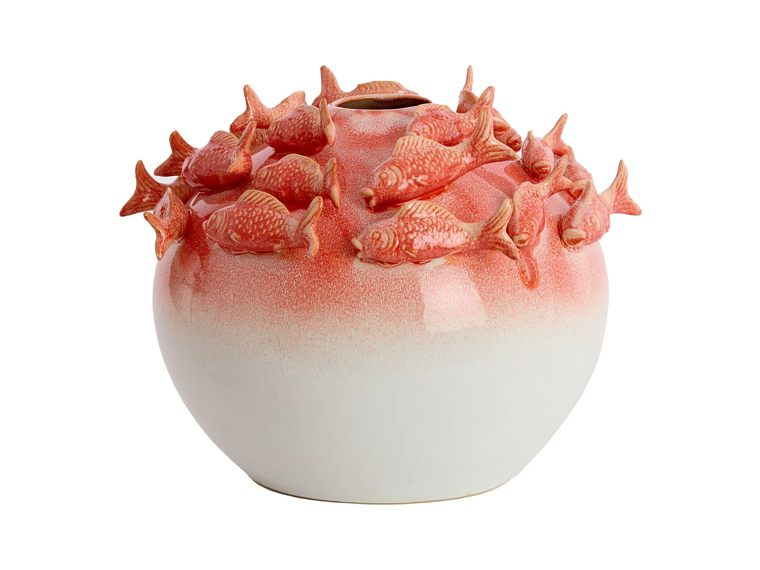 Vase FISH - Ø41,5x32cm - Rouge