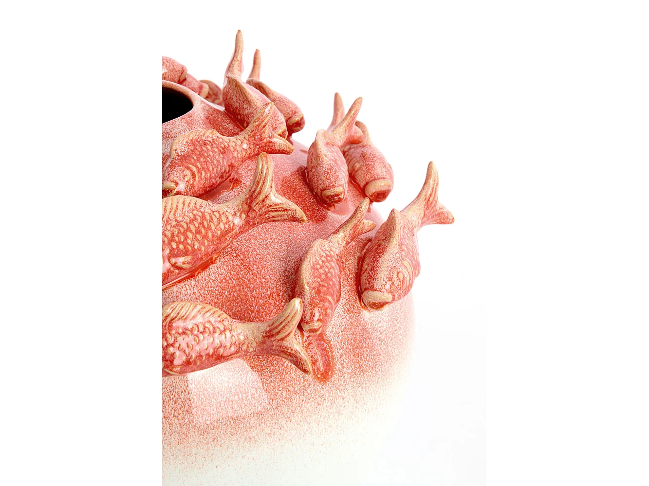 Vase FISH - Ø41,5x32cm - Rouge