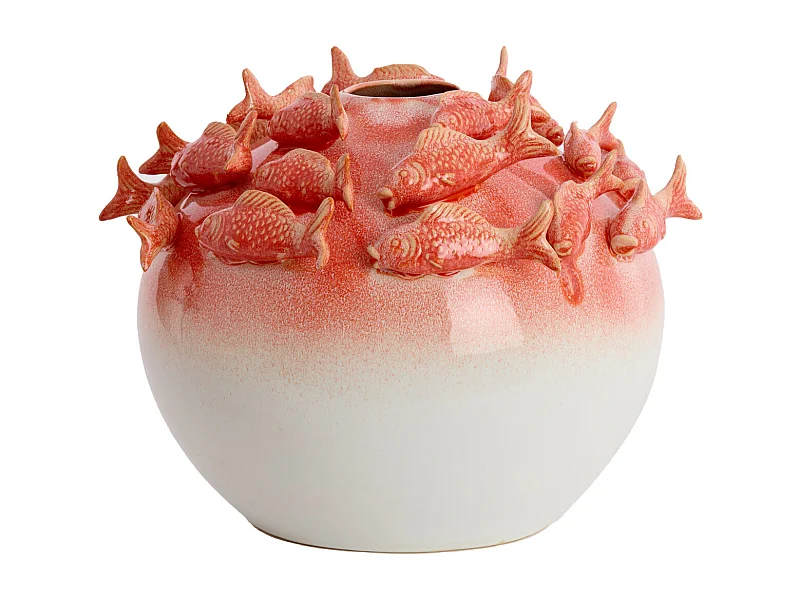 Vase FISH - Ø41,5x32cm - Rouge
