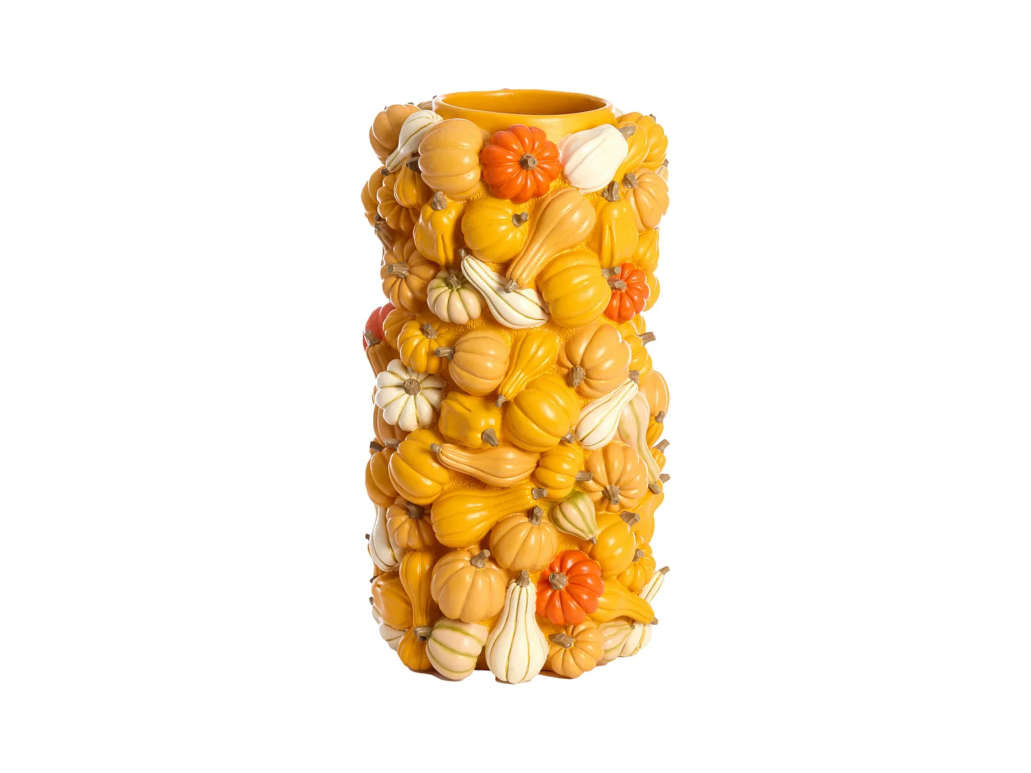 Vase CITROUILLE - Ø27,5x49cm - Jaune