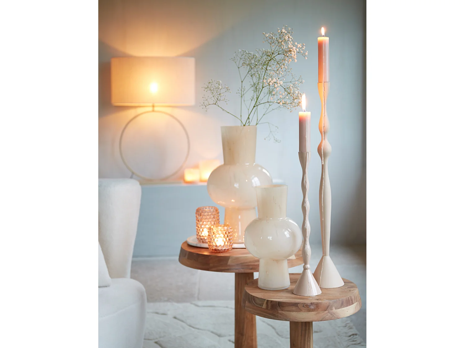 Vase HALLEY - Ø23x40cm - Marron