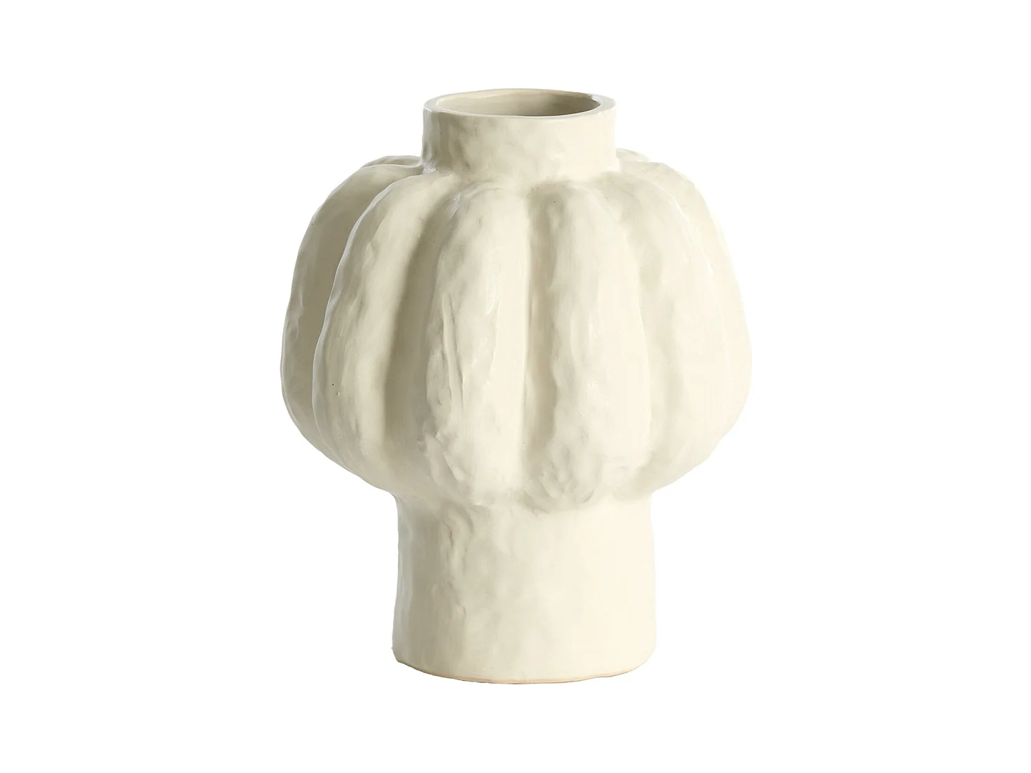 Vase ALIVERI - Ø21,5x25cm - Blanc
