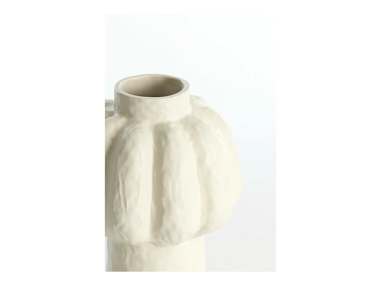 Vase ALIVERI - Ø21,5x25cm - Weiß