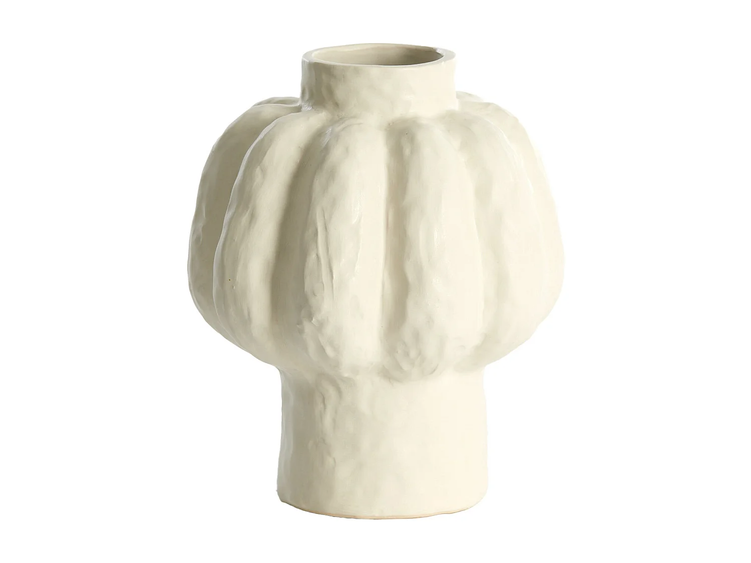 Vase ALIVERI - Ø21,5x25cm - Blanc