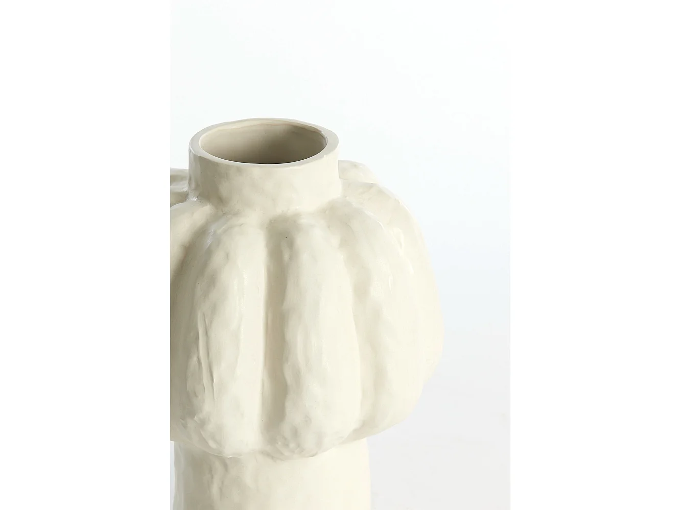 Vase ALIVERI - Ø21,5x25cm - Blanc